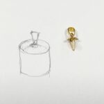 ラフデザイン画とK18バチカン