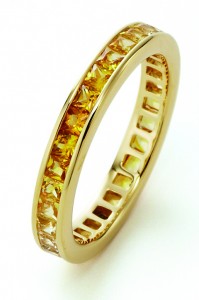 K18YG Yellow sapphire